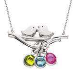 Mommy Chic Sterling Silver Love Birds Pendant  SSJ-12040