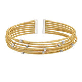 Bella Cavo Sterling Silver Multi-Cable Crystal Bracelet   BEL-10028