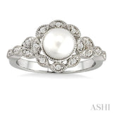 Pearl & Diamond Ring