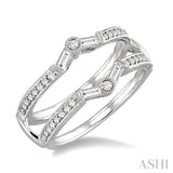 1/2 Ctw Diamond Insert Ring in 14K White Gold