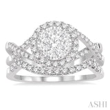 Lovebright Bridal Diamond Wedding Set