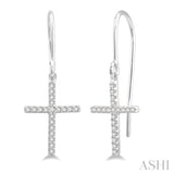 Cross Diamond Earrings