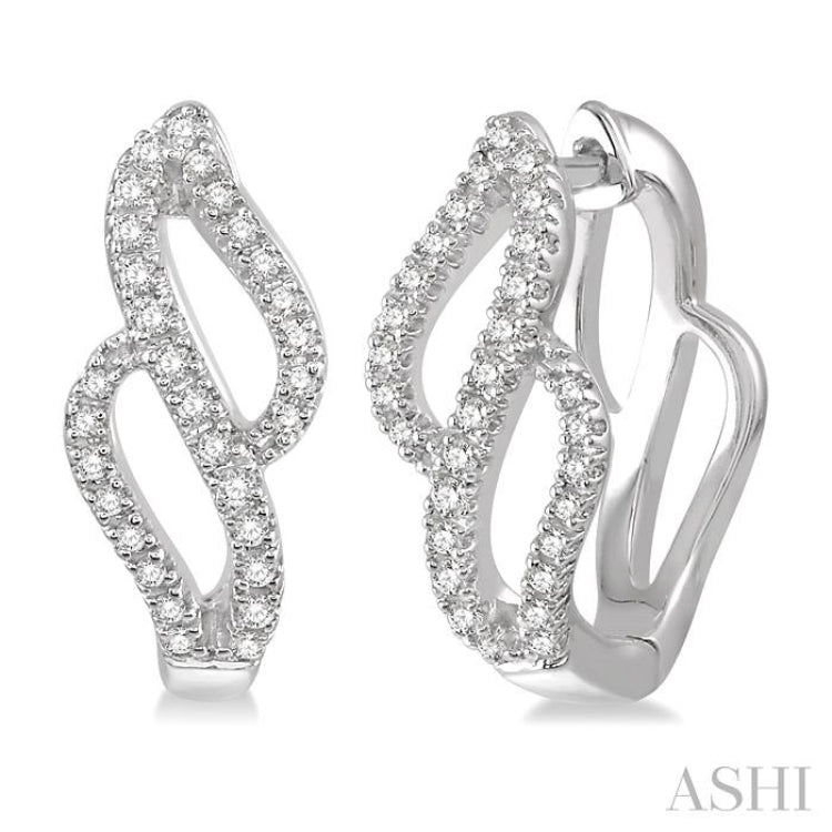 Diamond Hoop Fashion Earrings - 634A7HBADTSERWG – Heritage Jewelers