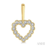 Diamond Heart Shape Earrings