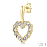 Diamond Heart Shape Earrings