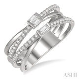 Diamond Fashion Open Ring