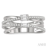 Diamond Fashion Open Ring