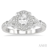 Oval Shape Diamond Engagement Ring