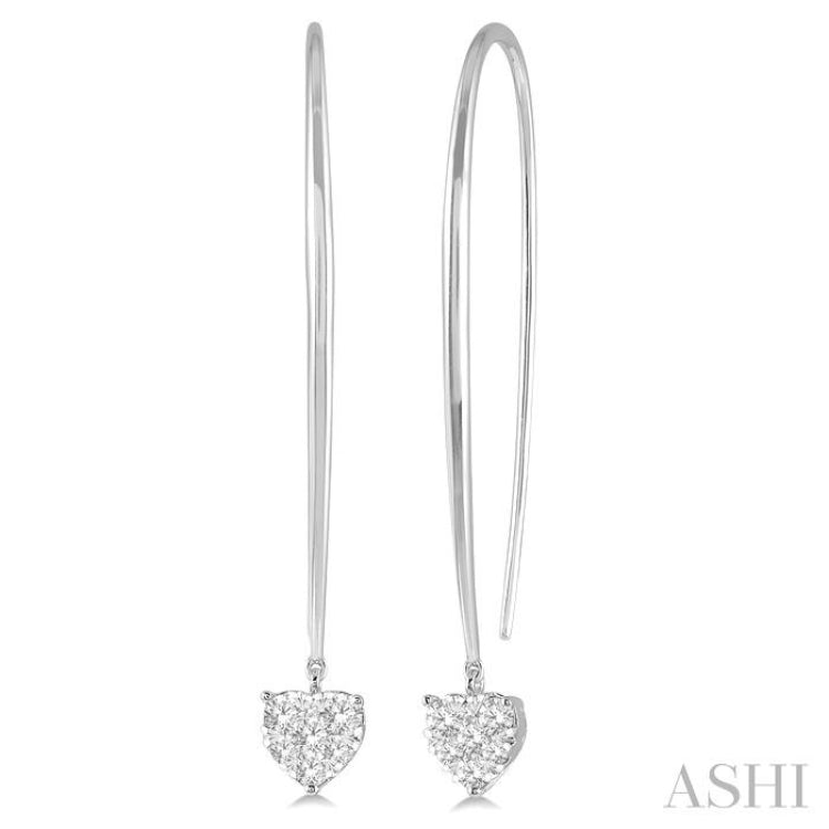 Heart Shape Lovebright Diamond Earrings