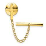 Gold Plated Cross Tie Tack ZGT-05906