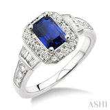 Gemstone & Diamond Ring