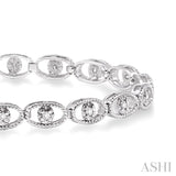 Oval Link Diamond Bracelet