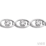 Oval Link Diamond Bracelet