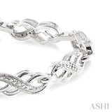 Silver Diamond Fashion Bracelet