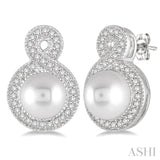 Pearl & Diamond Earrings