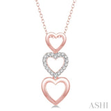 Heart Shape Diamond Pendant