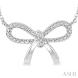 Diamond Bow Tie Necklace