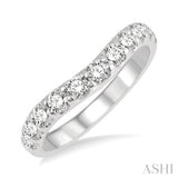 Diamond Curved Wedding Band