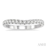 Diamond Curved Wedding Band