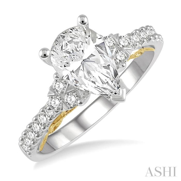 Pear Shape Semi-Mount Diamond Engagement Ring - 205J5HBADFHWY-SM-PR –  Heritage Jewelers