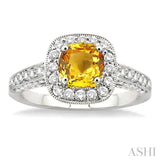 Gemstone & Diamond Ring