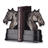 Brass and Wood Horse Head Bookends  ZGT-05460