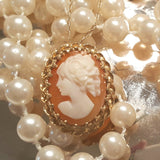 14k Yellow Gold Cameo Pendant - DEJ-24162